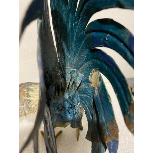 Vintage Metal Rooster Sculptures a Pair Chairish