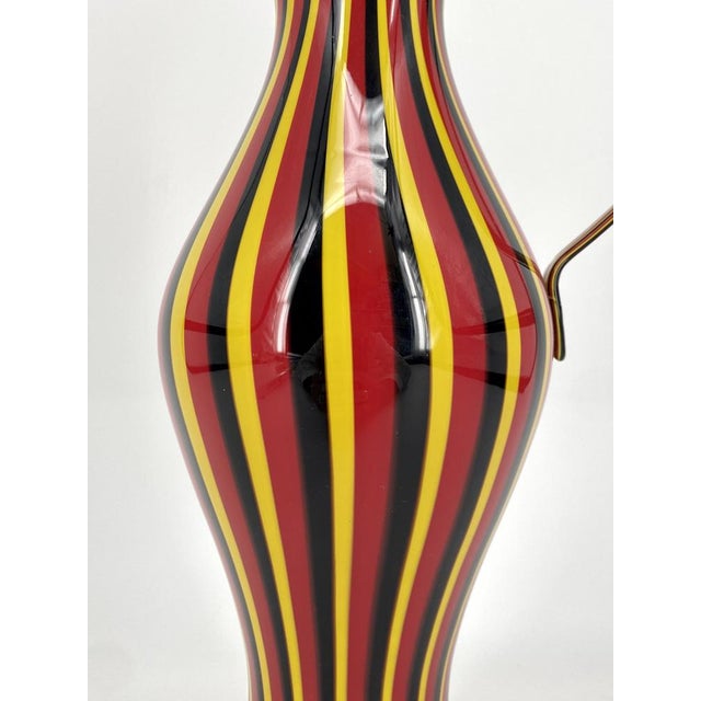 Italian Rigati Carafe in Murano Glass by Anna Gili for Salviati, 1997 For Sale - Image 11 of 18