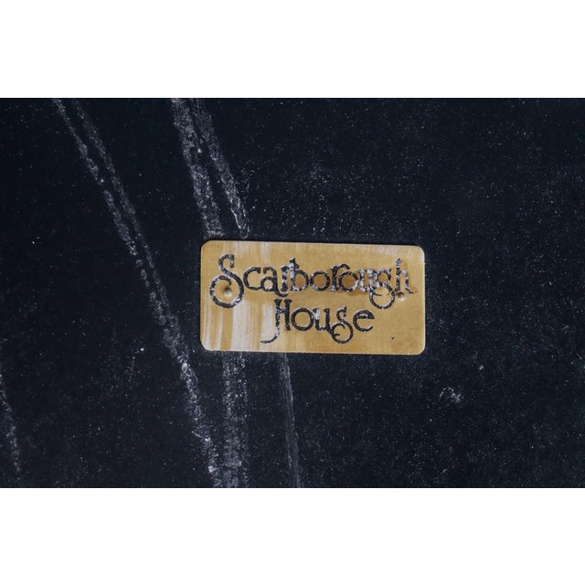 1990s Spyrograph Parquetry Gilded Center Table by Scarborough House For Sale - Image 9 of 9