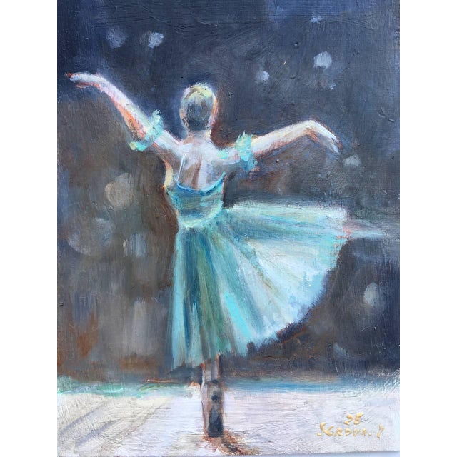 Realism Framed Ballerina Painting Original Girl Woman Wall Decor by Valeriya Serova For Sale - Image 3 of 13