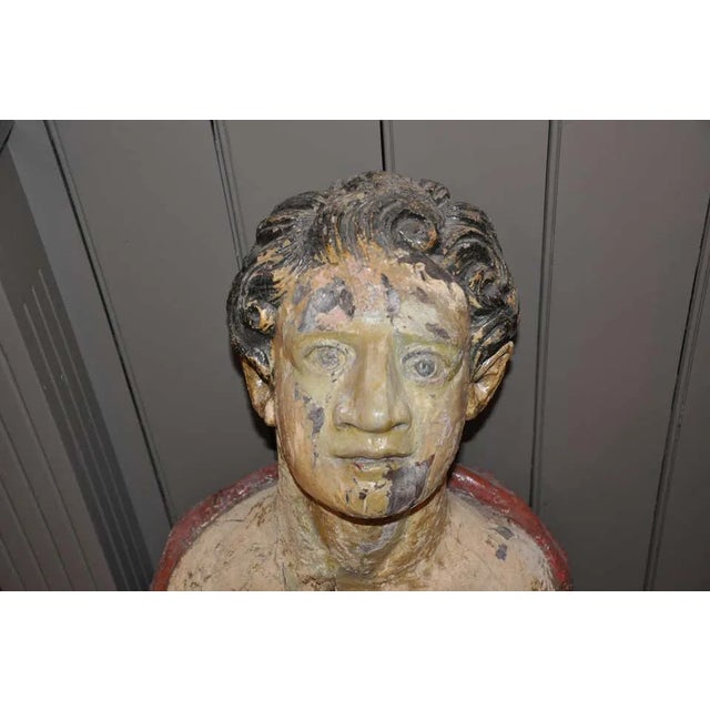 Carved 19th Century English Ship's Figurehead of a Classical Male For Sale In Boston - Image 6 of 10