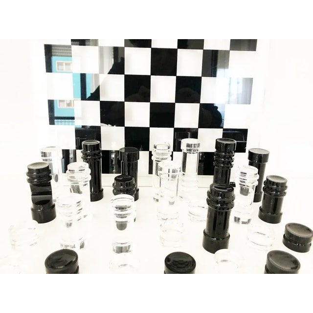 1970s Chessboard in Acrylic Glass by Felice Antonio Botta, 1970 For Sale - Image 5 of 7