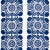 Sample - Schumacher Castanet Fabric in Cobalt For Sale