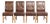 Large Sheepskin Dining Chairs in Dark Cognac, 1940s, Set of 4 For Sale