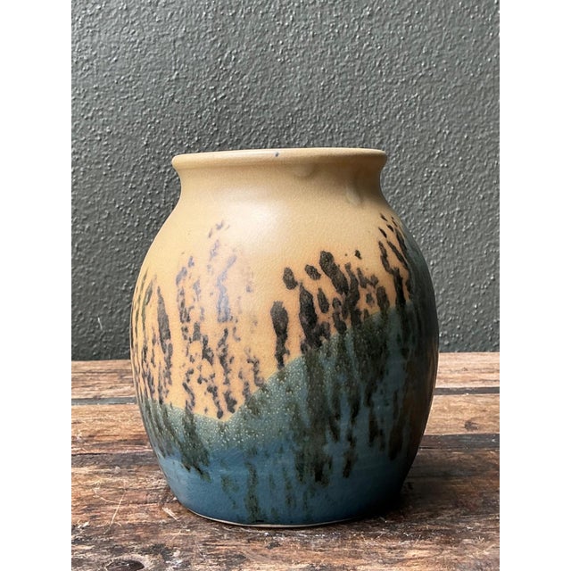 Late 20th Century Vintage Studio Pottery Glazed Ceramic Vase For Sale - Image 5 of 16