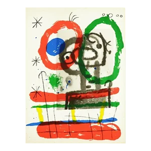 1965 Joan Miro Original Lithograph Dm06151 Derriere Le Miroir