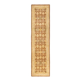 Mogul Hand-Knotted Runner Rug - Yellow, 2' 6" x 10' 3" For Sale
