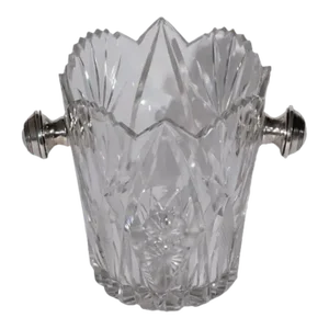 Vintage Cut Glass Ice Bowl