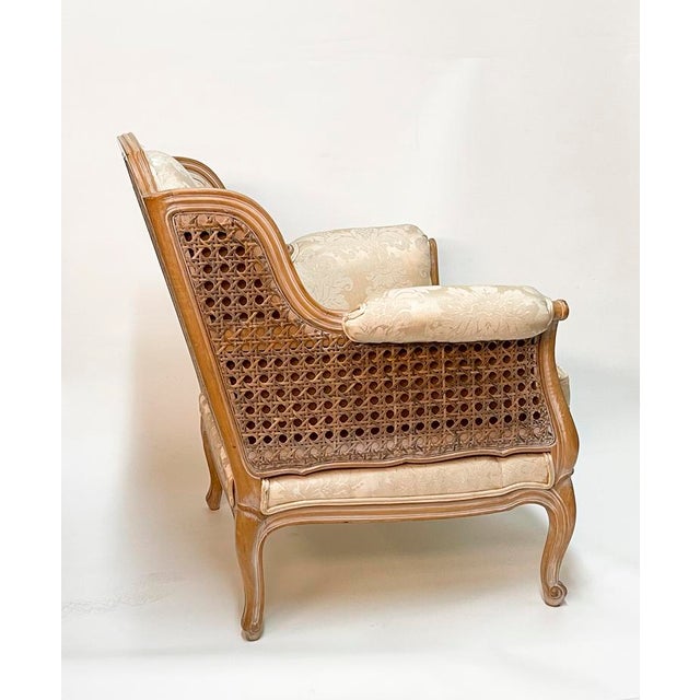 Beautiful and elegantly designed sitting chair host a wonderful birch frame glazed grey to emphasize the sculpted design;...