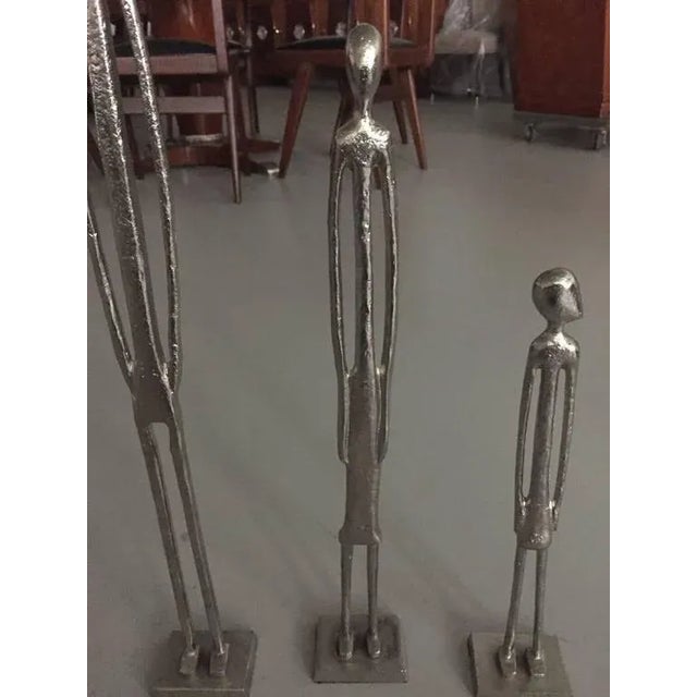 Silver Plated Figures - Set of 3 For Sale In New York - Image 6 of 6