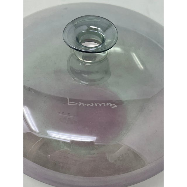 Traditional Beautiful Murano Glass Vase With Stopper For Sale - Image 3 of 7