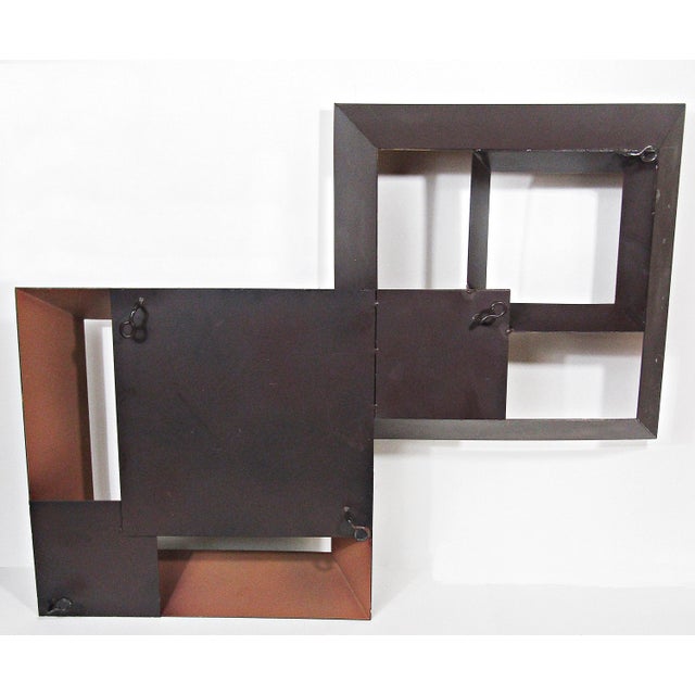 Curtis Jeré Artisan House “Perspective” Geometric Metal Wall Sculpture - Unsigned For Sale - Image 12 of 12