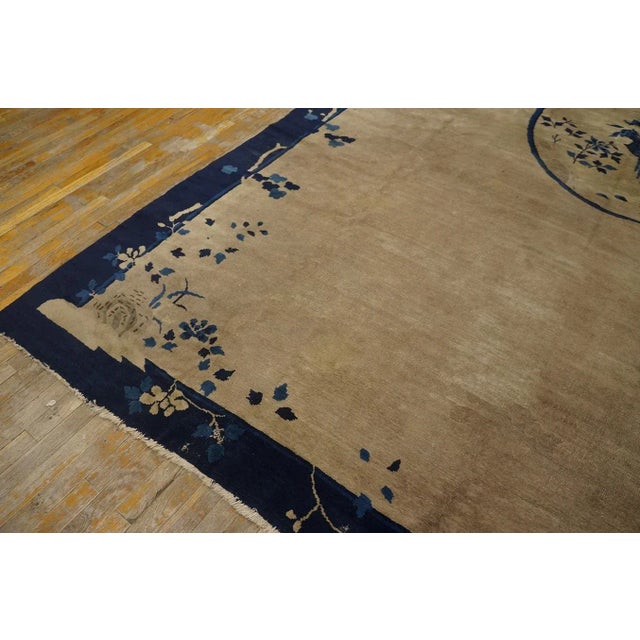 Brown Early 20th Century Chinese Peking Carpet ( 9'3'' x 14'3'' - 282 x 435 ) For Sale - Image 8 of 9