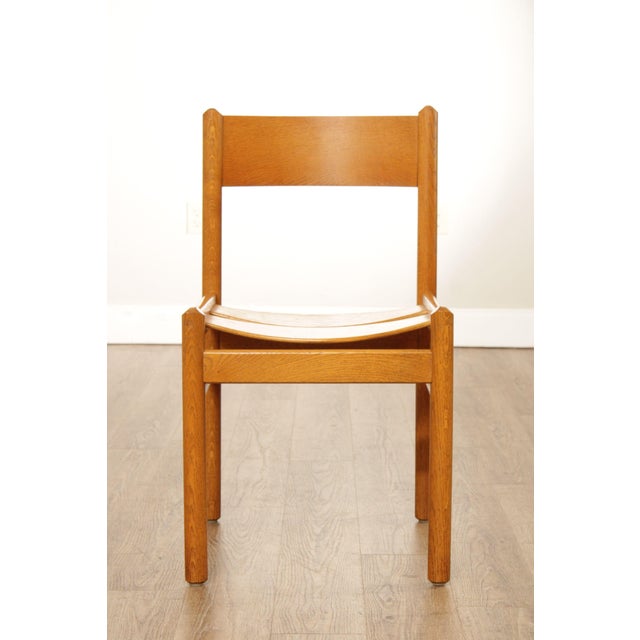 Midcentury Modern Oak Dining Chairs - Set of 4 | Chairish