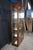 Mid Century Henredon Scene One Oak Campaign Curio Display Cabinet Vitrine 1979 For Sale - Image 10 of 18