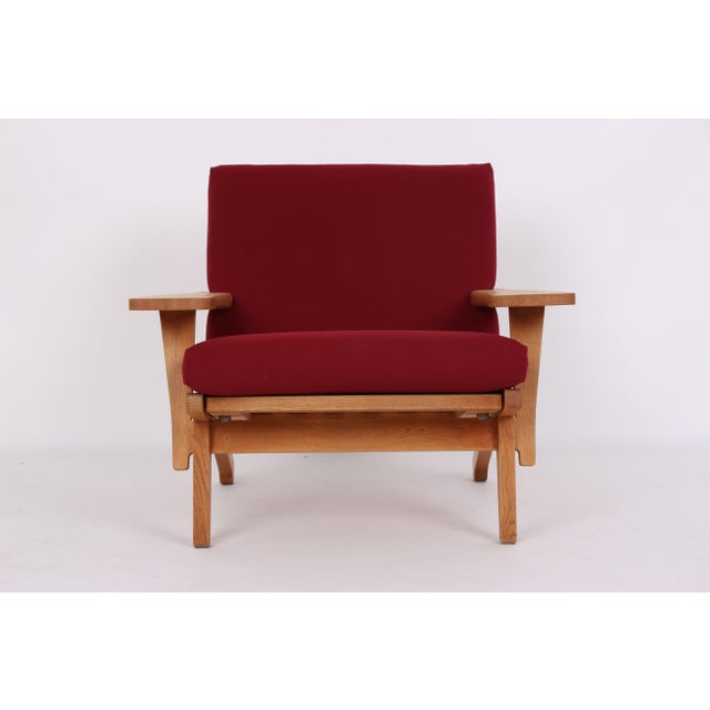 Armchair Model GE370 with Cushions by Hans J. Wegner for Getama, 1970s For Sale - Image 12 of 12
