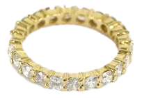 18 Karat Gold and Diamond Eternity Band