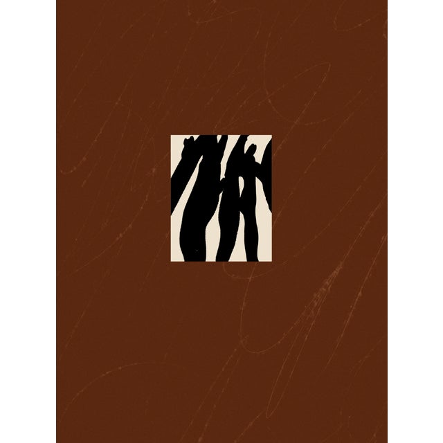 2020s Contemporary Abstract Brown Giclee Print For Sale - Image 5 of 5
