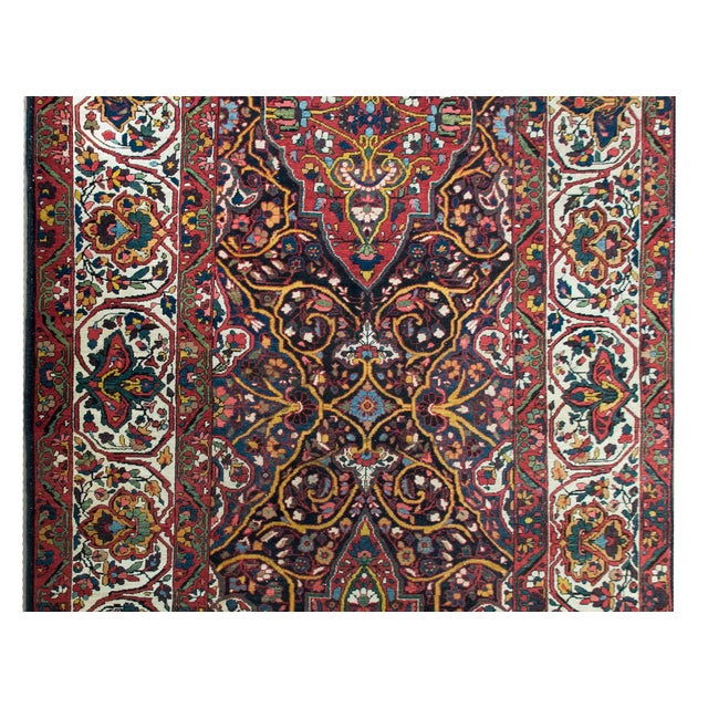 Textile Early 20th Century Persian Bakhtiari Rug For Sale - Image 7 of 15