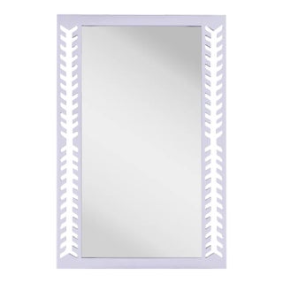 Fleur Home Audubon Spruce Rectangle Mirror in Spring Iris, 30x40 For Sale