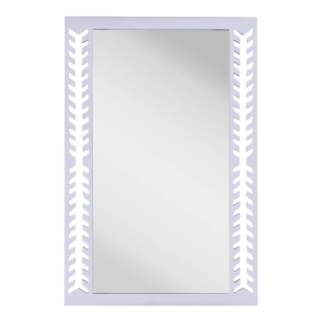 Fleur Home Audubon Spruce Rectangle Mirror in Spring Iris, 30x40 For Sale