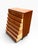 Wood Mid-Century Danish Modern Teak Tallboy Dresser | Chest of Drawers With Carved Pulls For Sale - Image 7 of 15