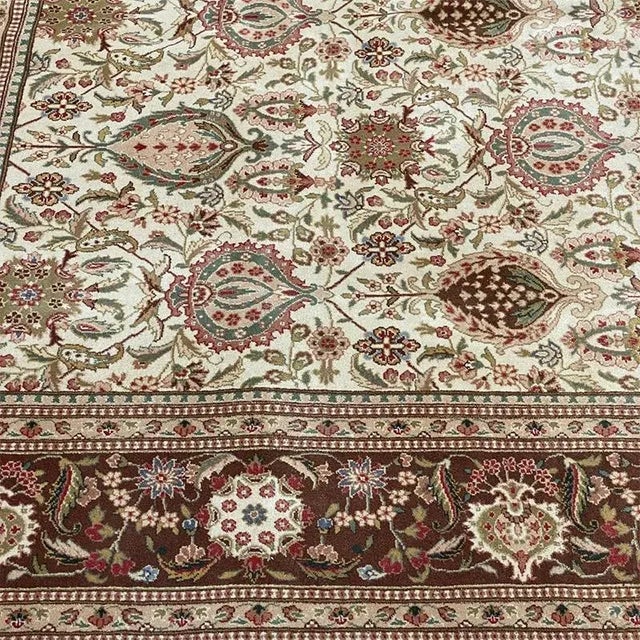 2010s Handwoven Tabriz Style Area Rug 7’8″ X 9’8″ For Sale - Image 5 of 12
