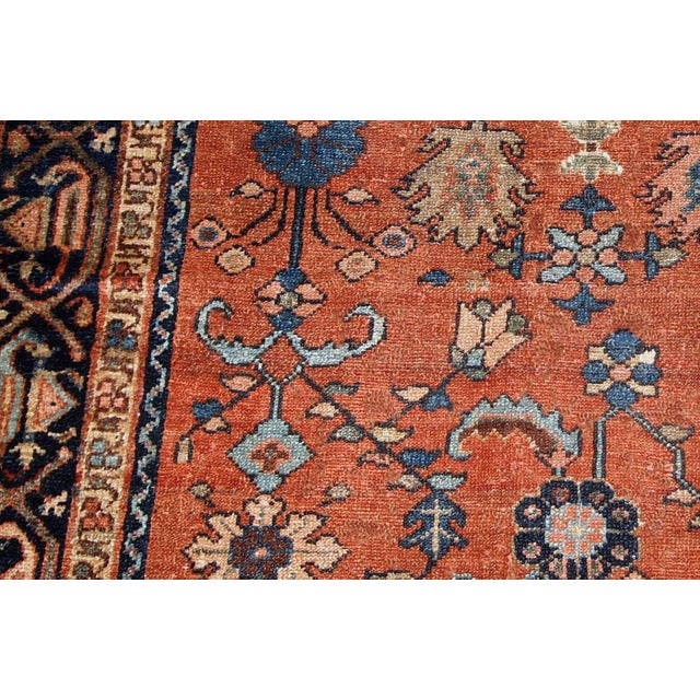 Persian 1920s, Handmade Antique Persian Hamadan Rug 4.1' X 6.3' For Sale - Image 3 of 9