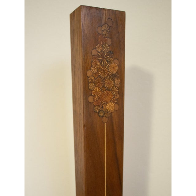Roger Sloan 1960s Roger Sloan Wall Pocket Vase With Inlaid Design For Sale - Image 4 of 10