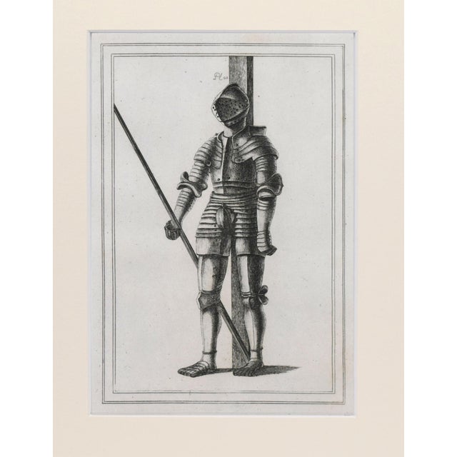19th Century Engravings of Medeival English Knights Suits of Armour 1801- A Pair For Sale In New York - Image 6 of 9