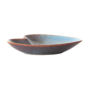 Brown & Blue Matte Haresfur Glaze AXA Bowl by Gunnar Nylund for Rörstrand