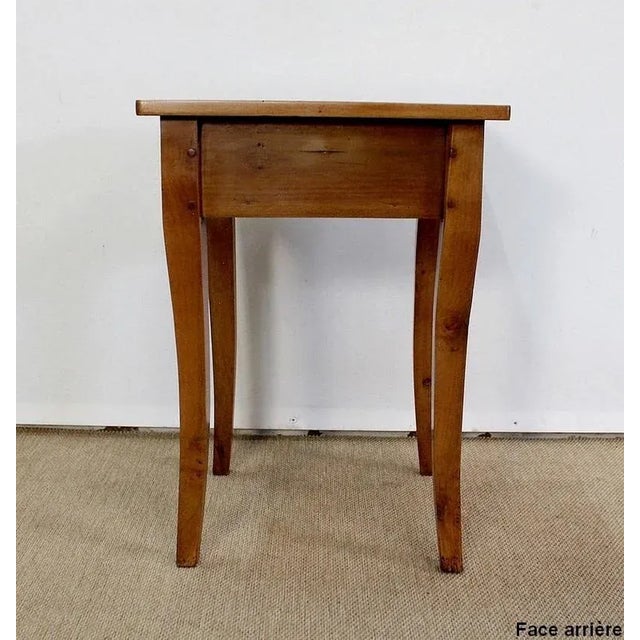 Small Louis XV Style Sofa End Table in Solid Cherry, Late 19th Century For Sale - Image 12 of 18