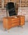Mid Century teak dressing table by Butilux, circa 1960s. Excellent restored condition. W 124cm D 52cm H 153cm.