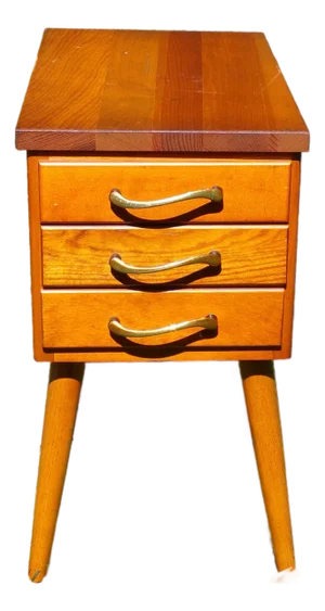 Vintage Mid Century Sewing Stand End Table Nightstand
