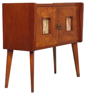 Art Deco Walnut & Elm Burl Sideboard by Gio Ponti for Meroni & Fossati, 1930s