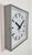 1980s Industrial Grey Square Wall Clock from Pragotron, 1980s For Sale - Image 5 of 17