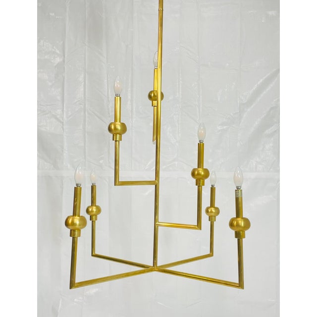 Paloma Contreras "Comtesse" Brass Chandelier for Visual Comfort Signature For Sale - Image 12 of 18