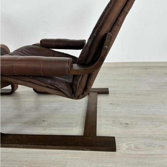 Leather Armchairs Attr. To Arnt Lande for Westnofa - A Pair For Sale - Image 9 of 18