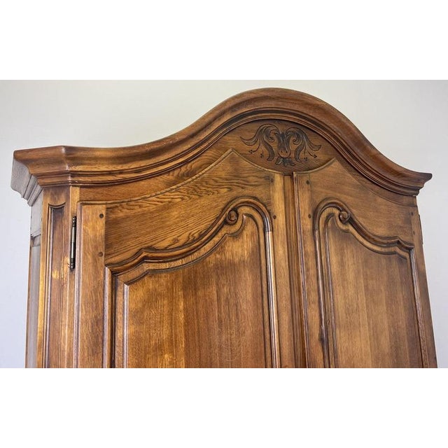 Vintage French Oak 2-Door Wardrobe For Sale - Image 4 of 14