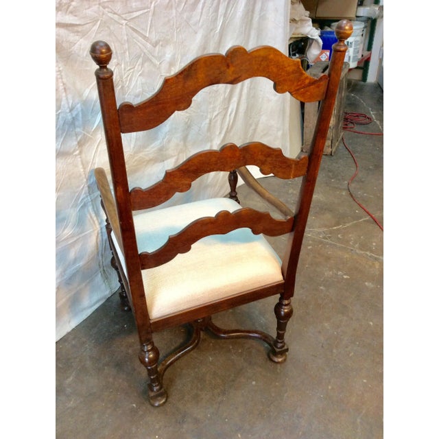 Late 19th Century French Ladderback Armchair For Sale - Image 10 of 12