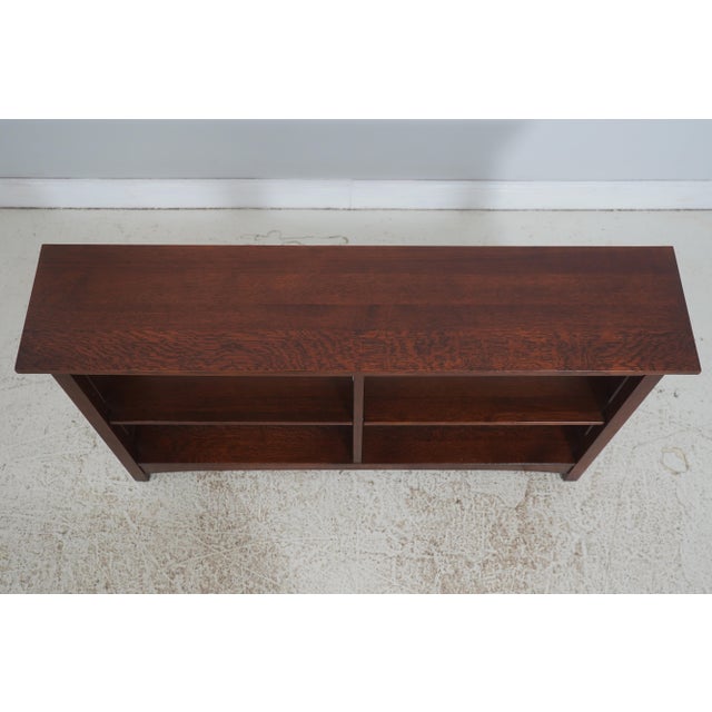 Mission Stickley Mission Oak Harvey Ellis 3 Tier Inlaid Bookcase For Sale - Image 3 of 12