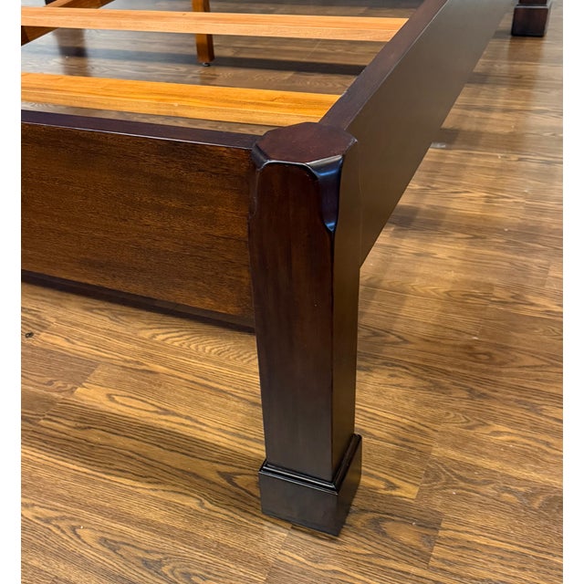 2020s Traditional King Size Pencil Post, Two Post Bed by Leighton Hall - Showroom Sample For Sale - Image 5 of 10