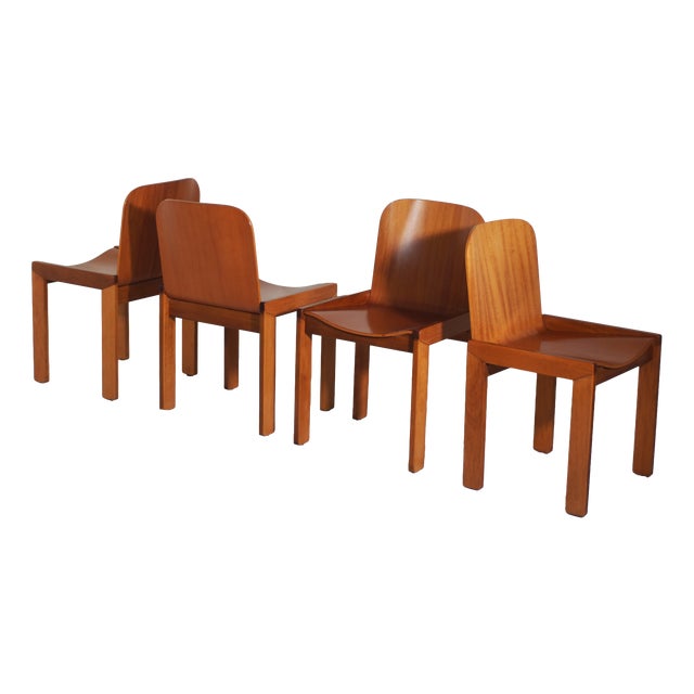 Dining Chairs by Afra and Tobia Scarpa for Molteni, Italy, 1970s, Set of 4 For Sale