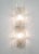 Fabio Ltd 21st Century Italian Trunk Clear Graniglia Murano Glass and Brass Sconce by Fabio LTD For Sale - Image 4 of 6