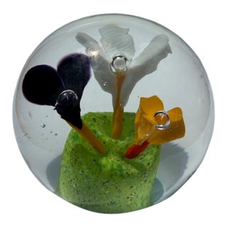 Crystal Glass Paperweight For Sale