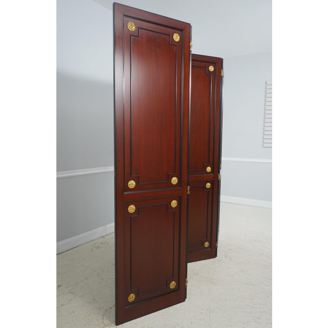 Age: Approx: 20 Years Old Details: High Quality Construction Ebonized Highlights & Brass Trim Accent Reddish Mahogany...