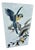 1980s Chinese Chinoiserie Parrot Porcelain Floor Vase / Umbrella Stand For Sale