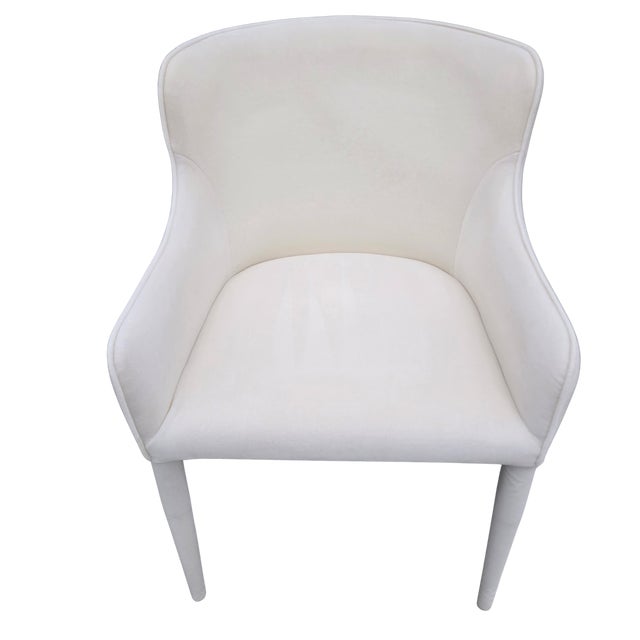 Rh Nicola Slope Fabric Dining Side Chairs (Set of 4) – Performance Velvet, Natural For Sale - Image 14 of 18