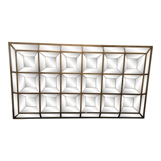 Vintage Mid-Century Modern Beveled Majestic Mirror For Sale