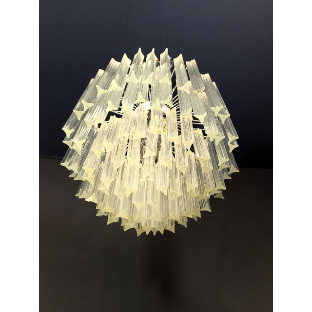 1970s Murano Glass Chandelier in the style of Venini, 1970s For Sale - Image 5 of 11